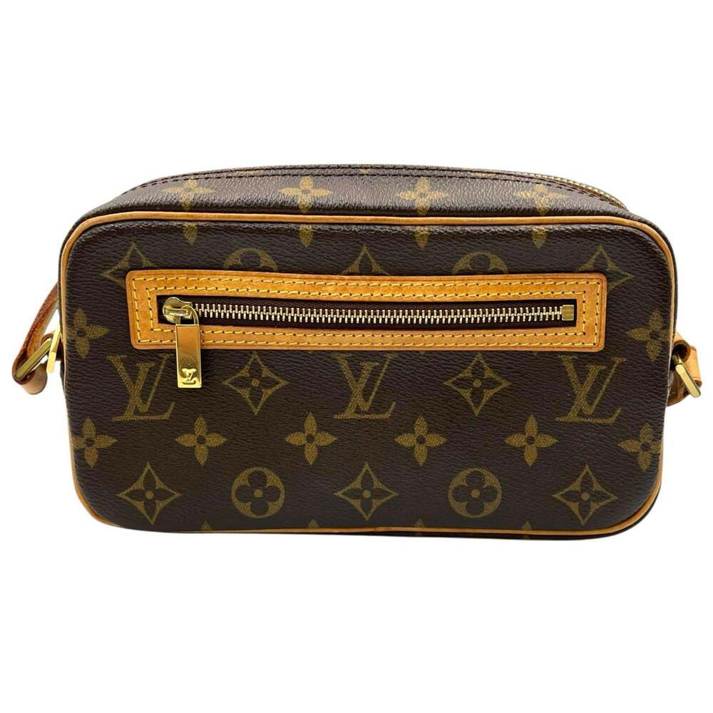 LOUIS VUITTON Brown Monogram Canvas Pochette Mini Bag - Picture 2 of 10